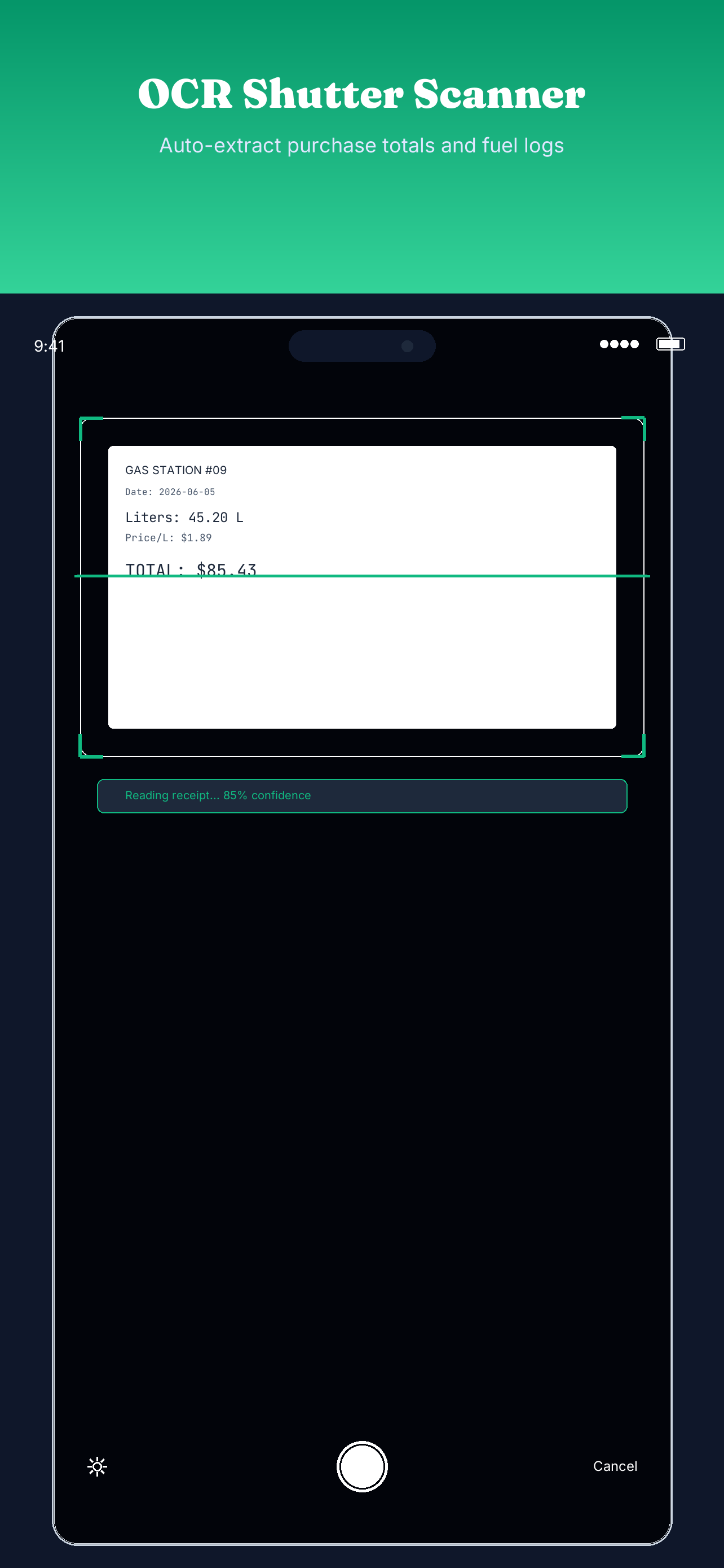 OCR Fuel Receipt Scanner