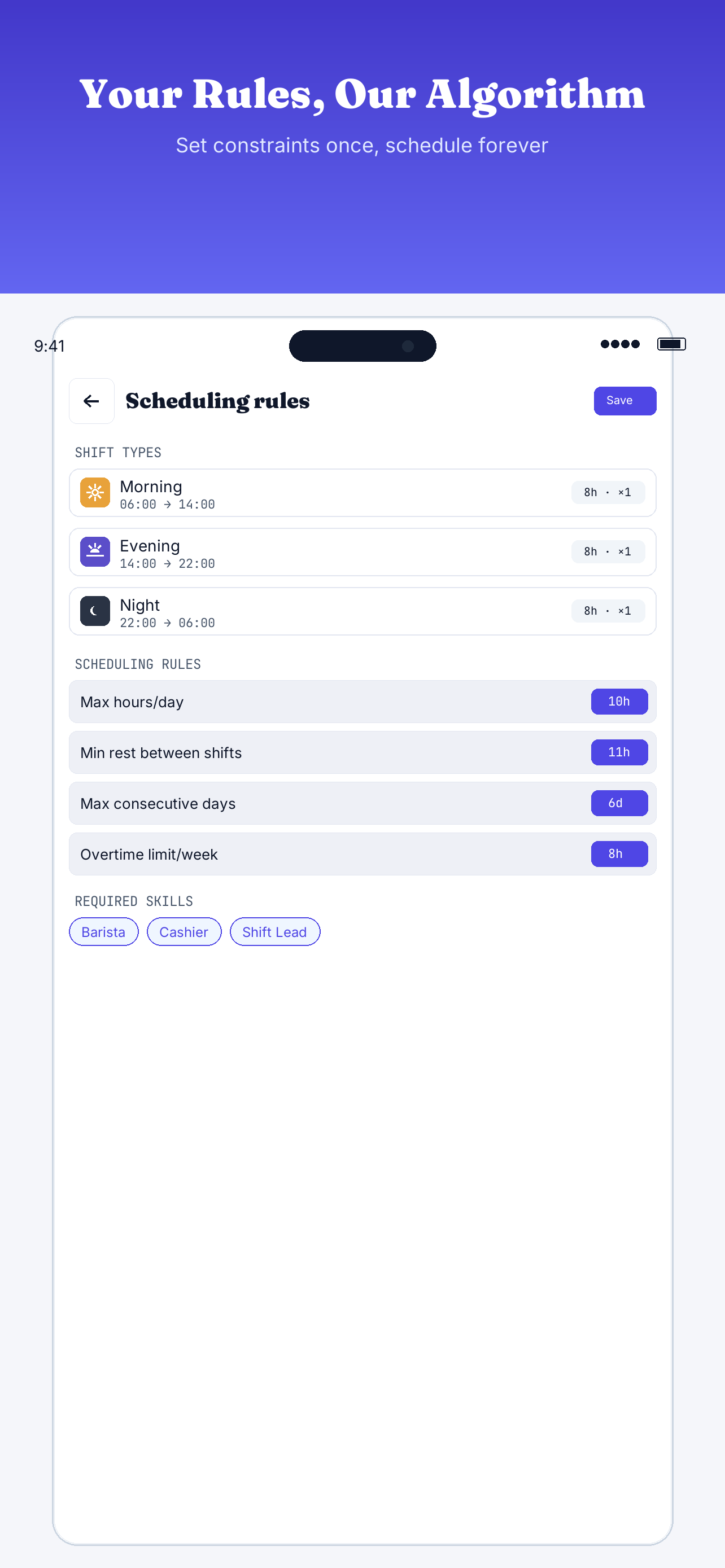 Constraints Editor